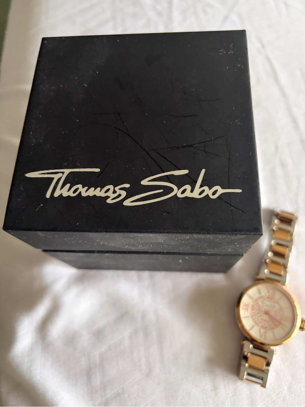Thomas Sabo Two-Tone Gold and Silver Men’s Bracelet Watch